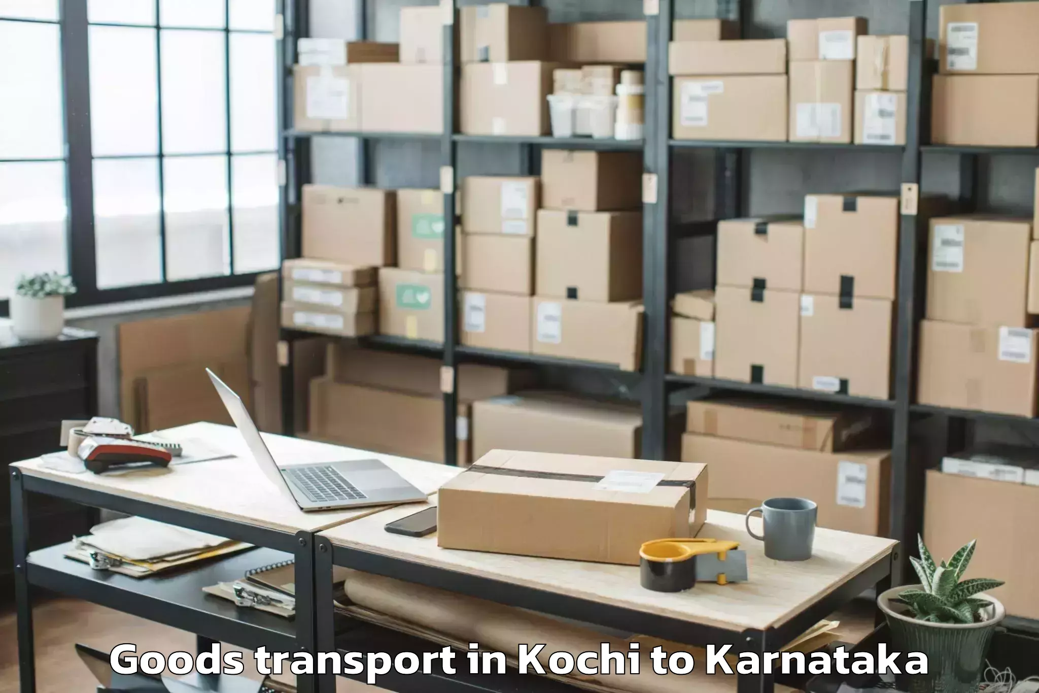 Top Kochi to Homnabad Goods Transport Available